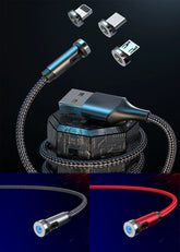 540° Magnetic 3-in-1 Fast Charging Cable
