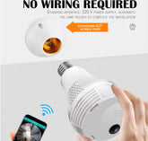 E27 360° Panoramic WiFi Bulb Camera