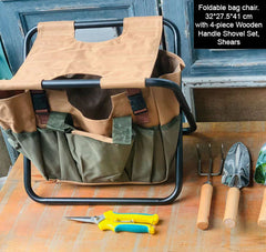 Foldable chair-backpack