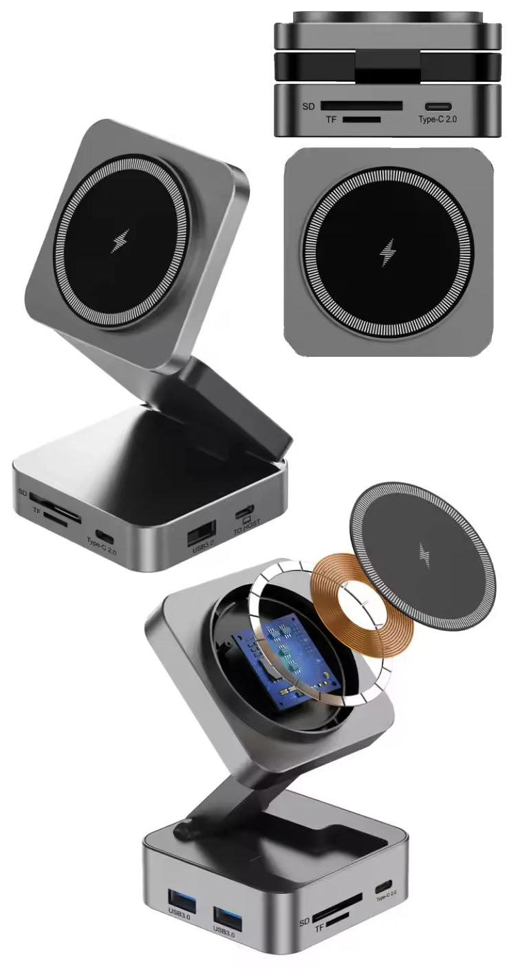 10-in-1 Hub Foldable Wireless Charger