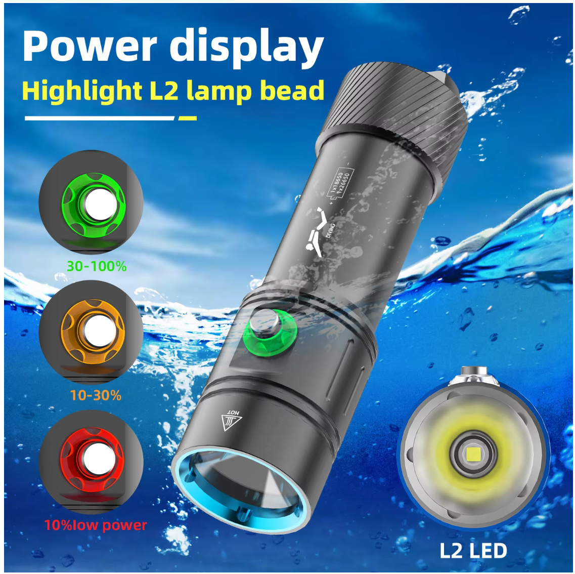 AquaTorch – Compact Dive Flash Light