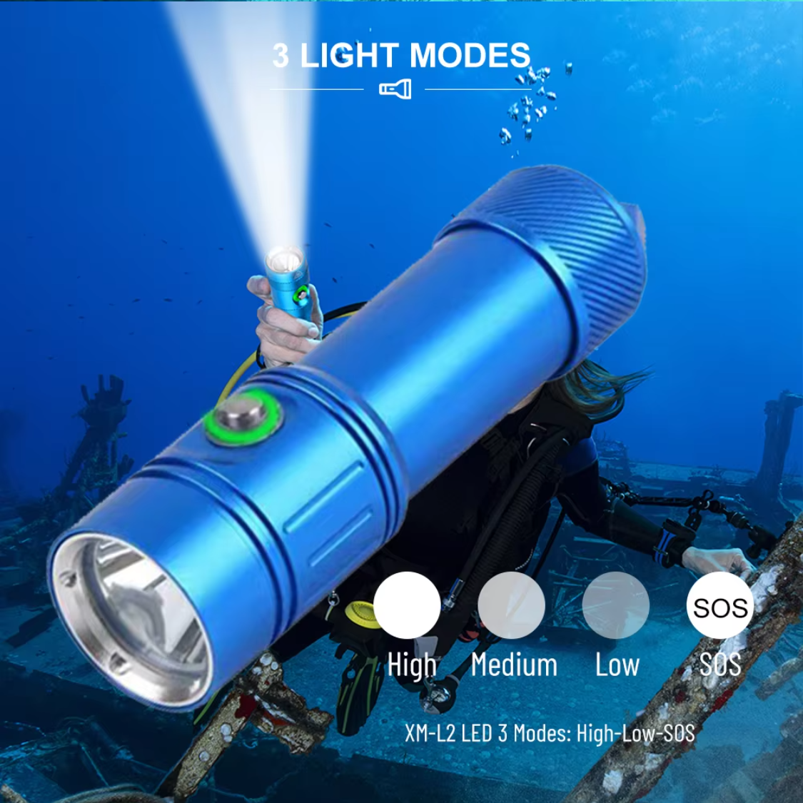 AquaTorch – Compact Dive Flash Light
