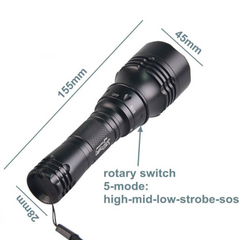 AquaSpin  – Rotary Switch Dive Flashlight