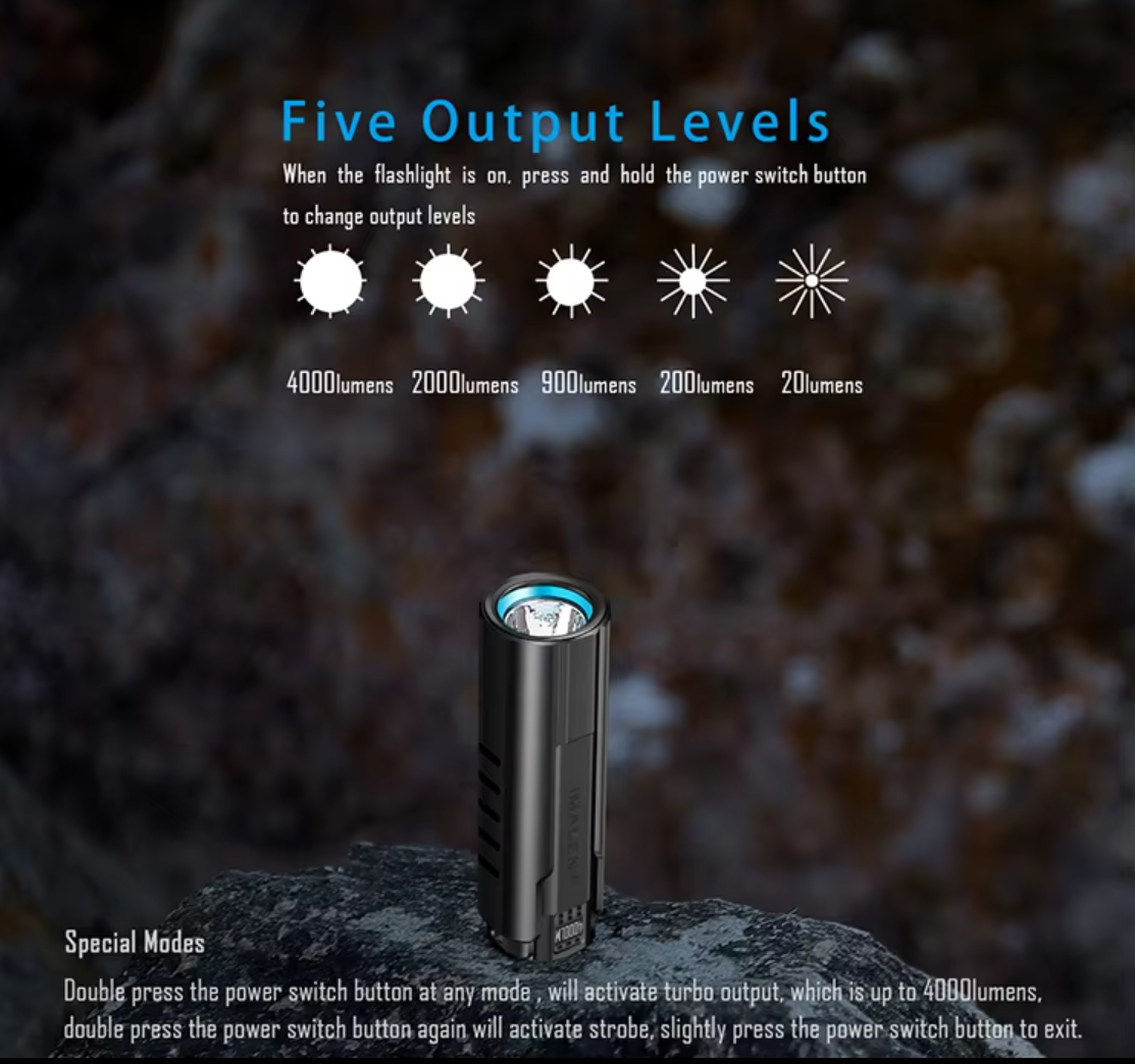 LD70 Tactical – 4000lm EDC Underwater Flashlight