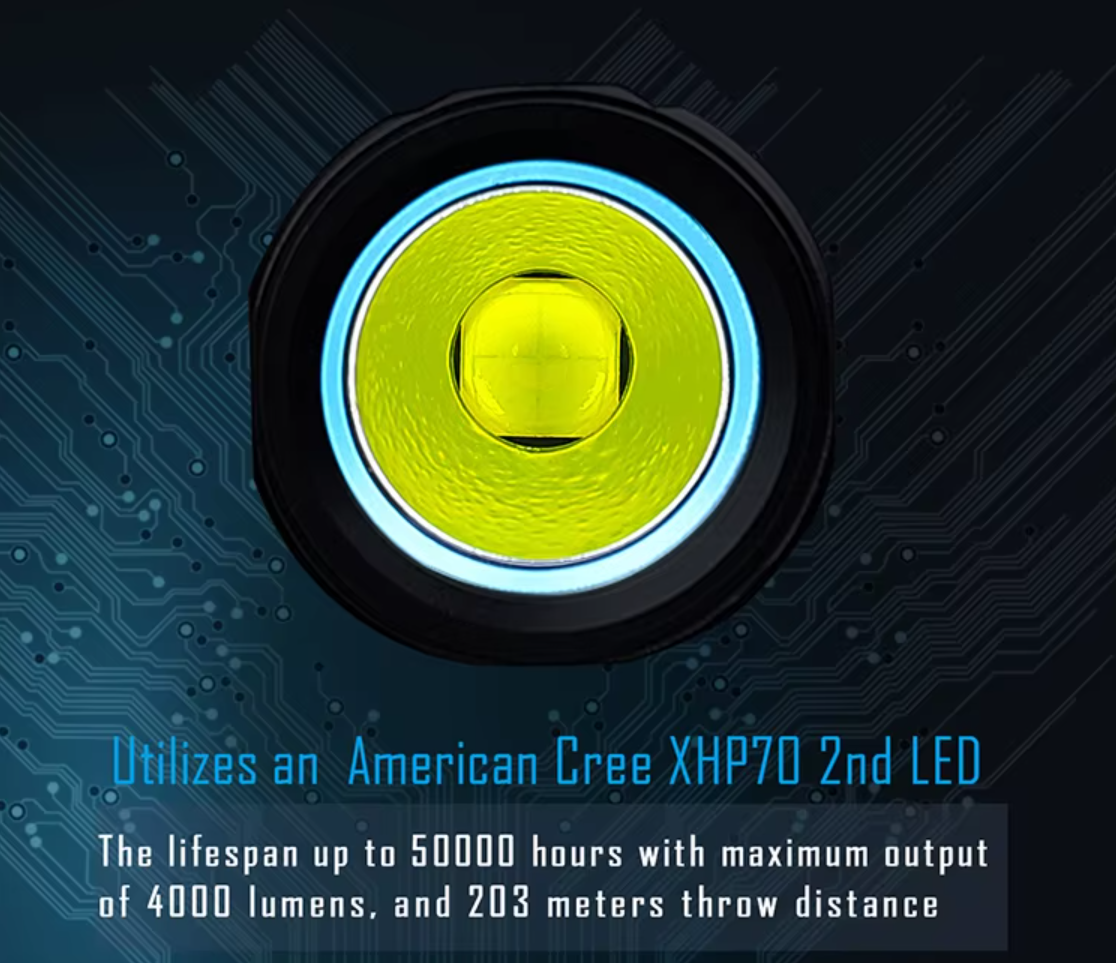 LD70 Tactical – 4000lm EDC Underwater Flashlight