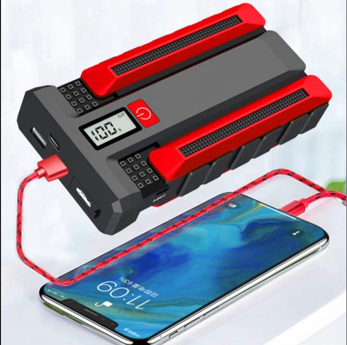 RoadSurge – Car Jump Starter Power Bank with Air Pump