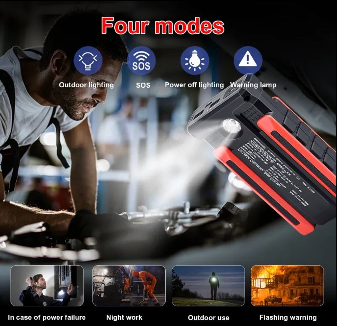 RoadSurge – Car Jump Starter Power Bank with Air Pump