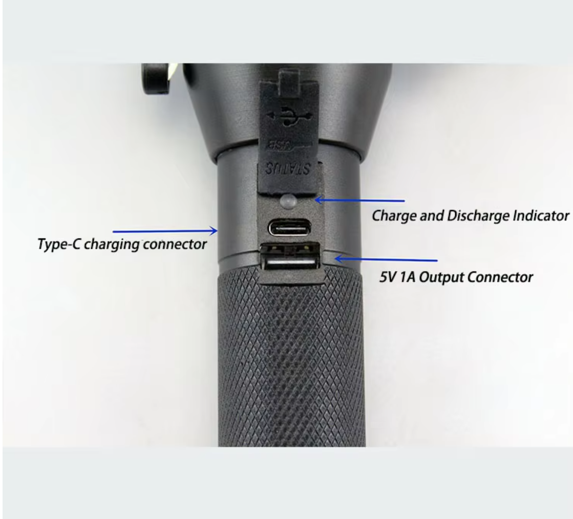 Solar Flashlight Pro – Multi-Tool Emergency Light with Alarm & Safety Hammer