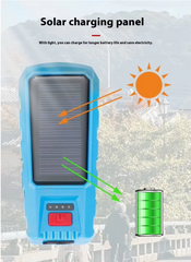 Solar Bike Headlight — Light, Alarm & Horn, All in One