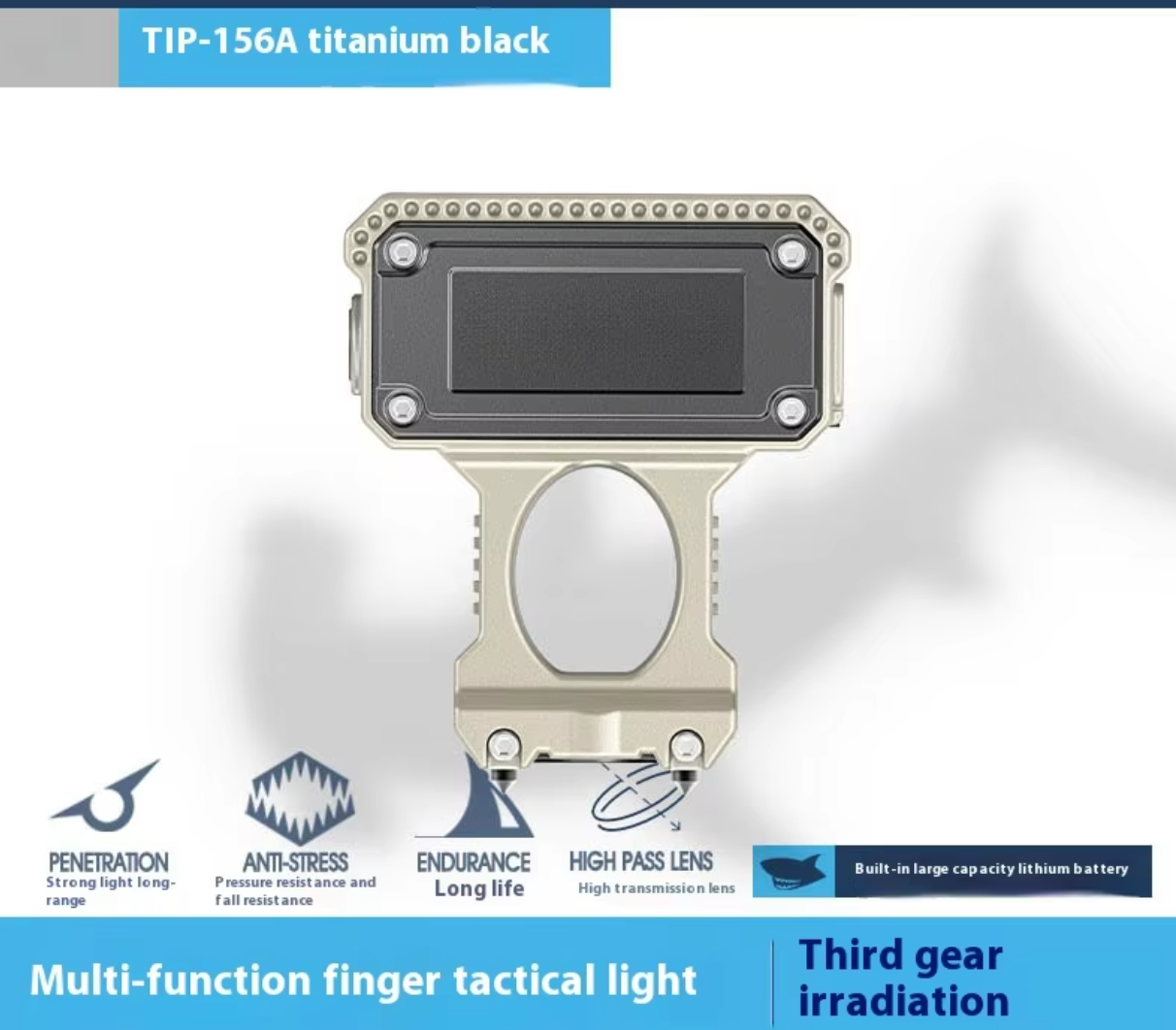 Finger Grip Safety Flashight
