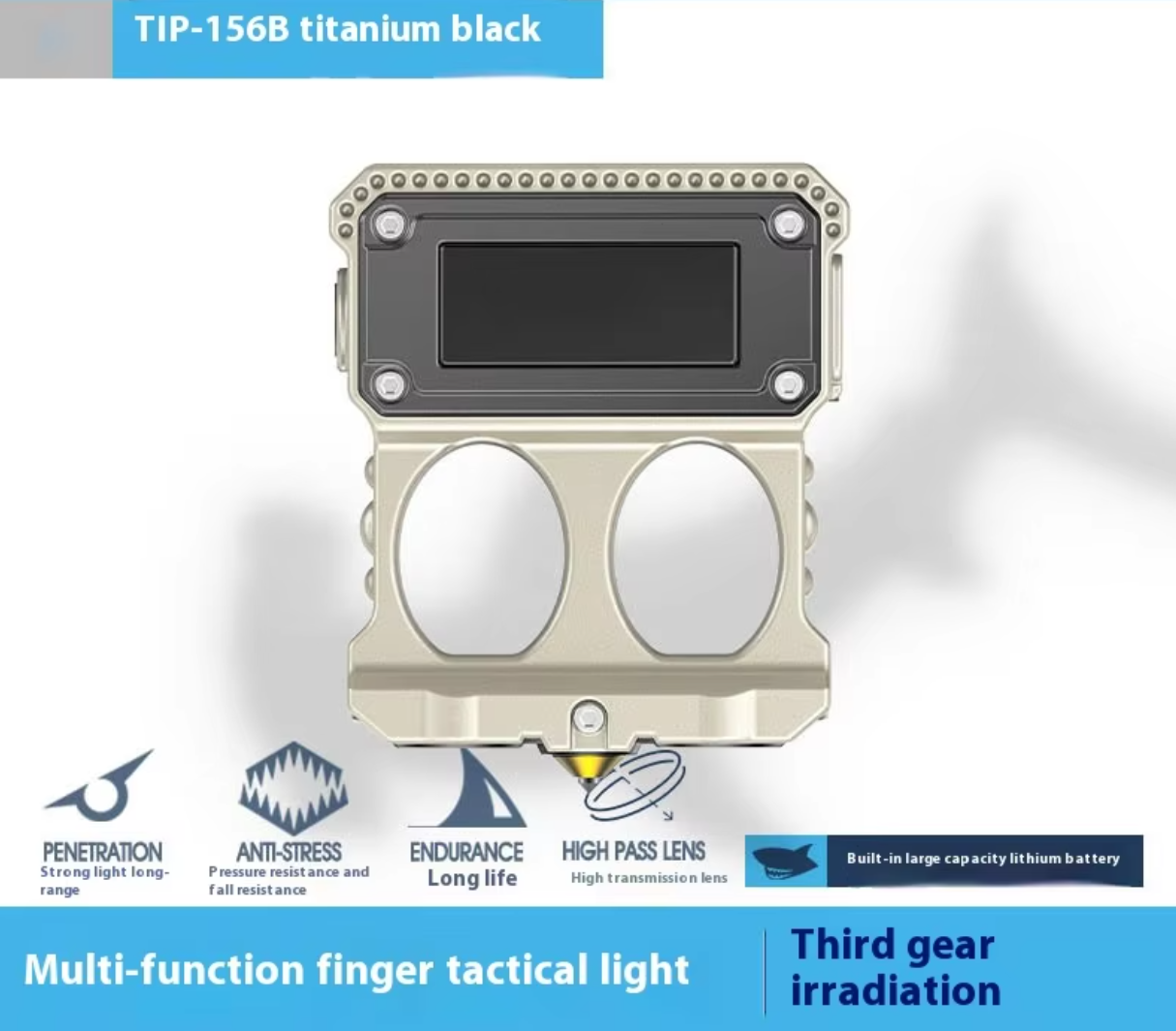 Finger Grip Safety Flashight