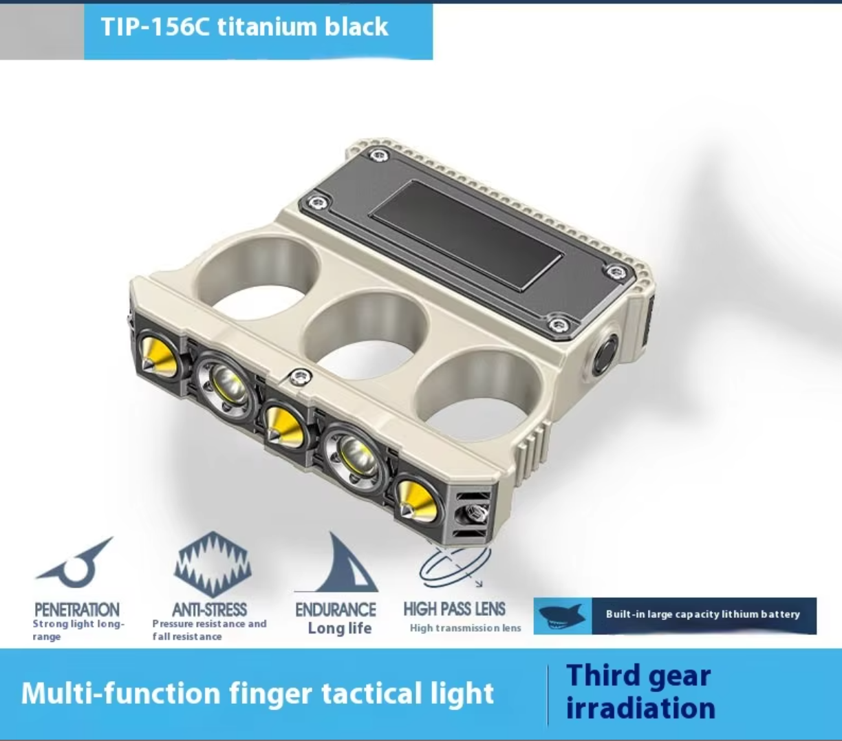 Finger Grip Safety Flashight