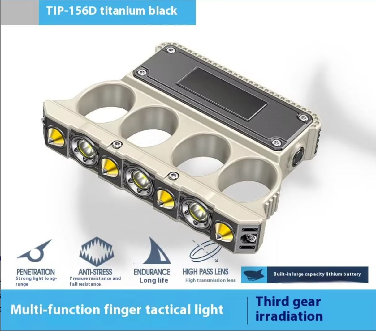 Finger Grip Safety Flashight