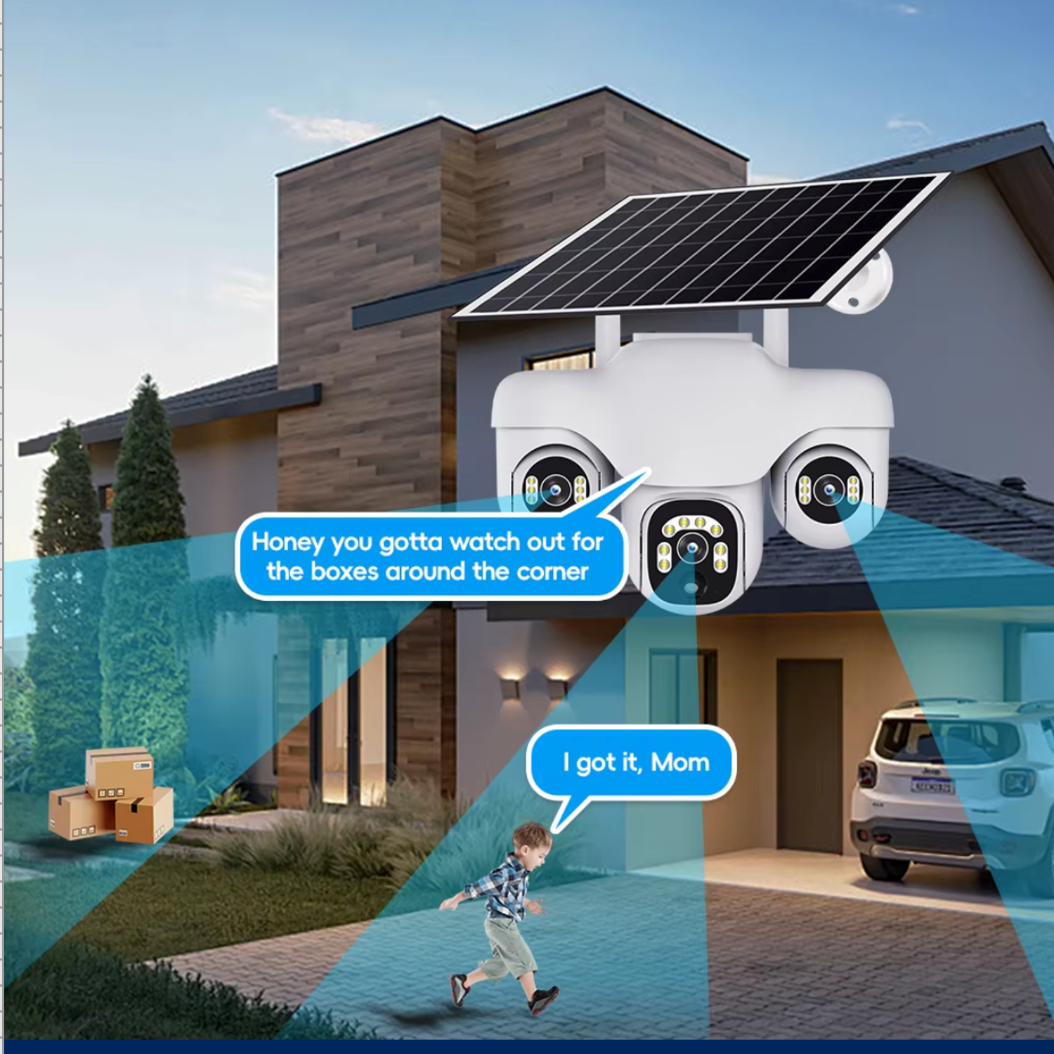 TriView Solar Security Cam