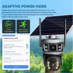 Solar Dual Lens PTZ Security Camera