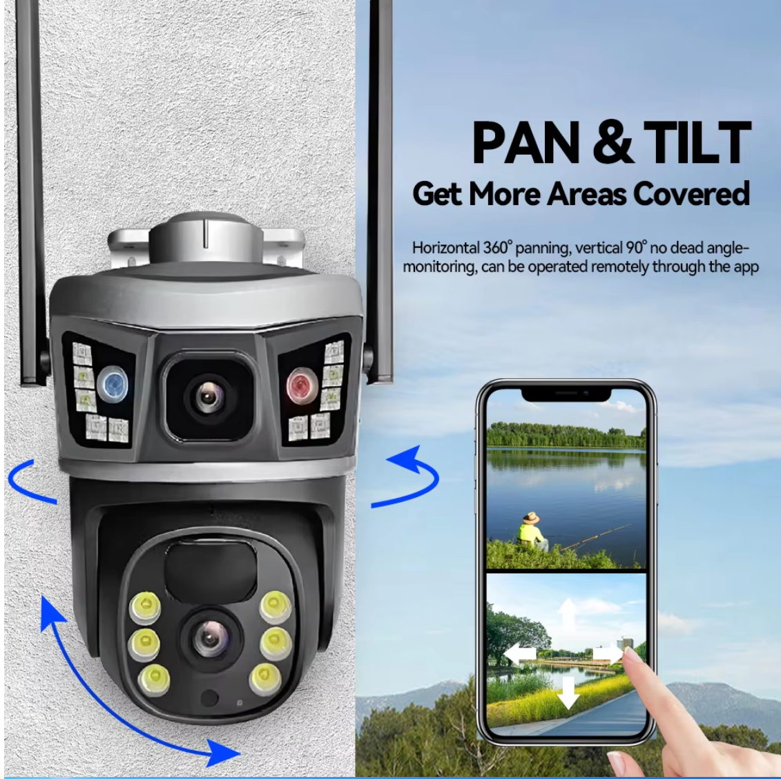 Solar Dual Lens PTZ Security Camera