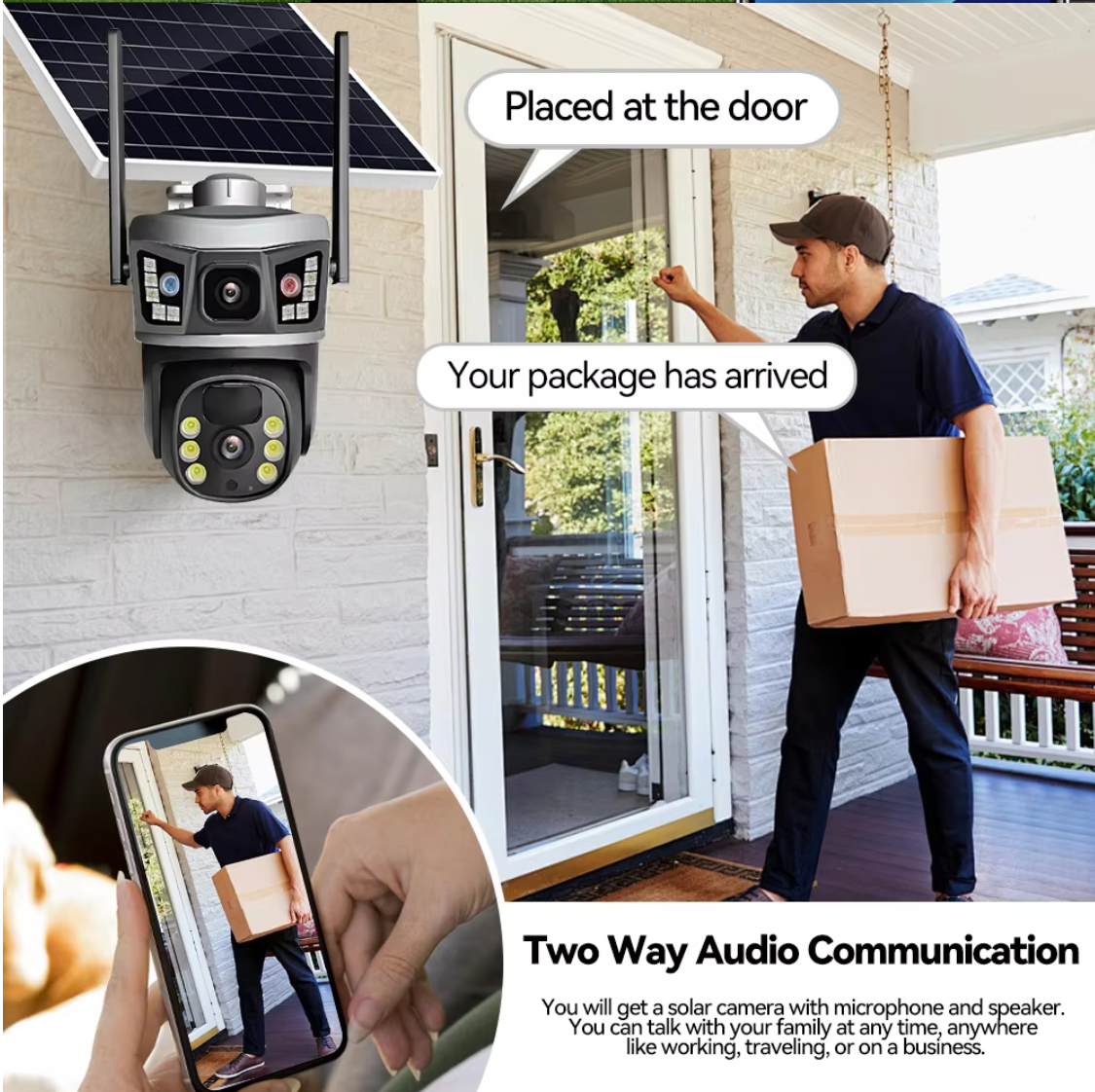 Solar Dual Lens PTZ Security Camera