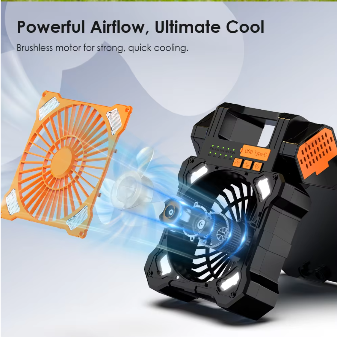 Multifunctional  Solar Camping Fan