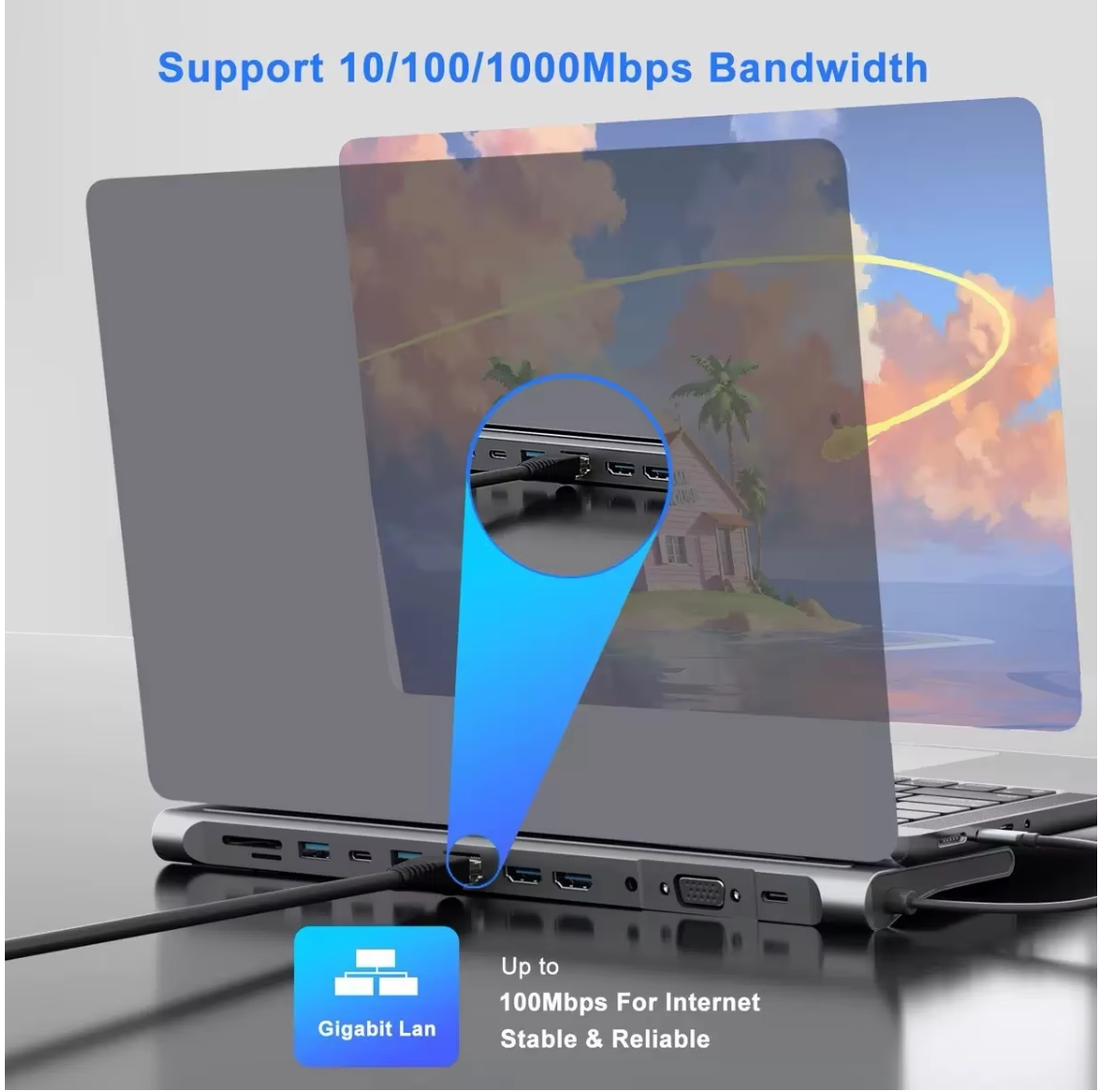 11-in-1 Type-C Docking Station Hub