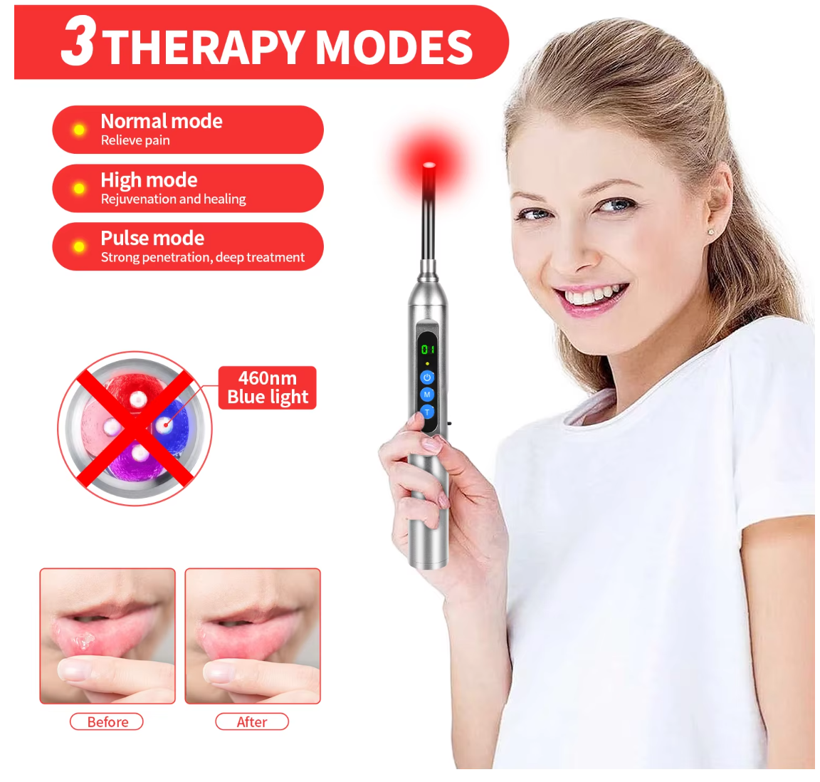 RED LIGHT THERAPY WAND