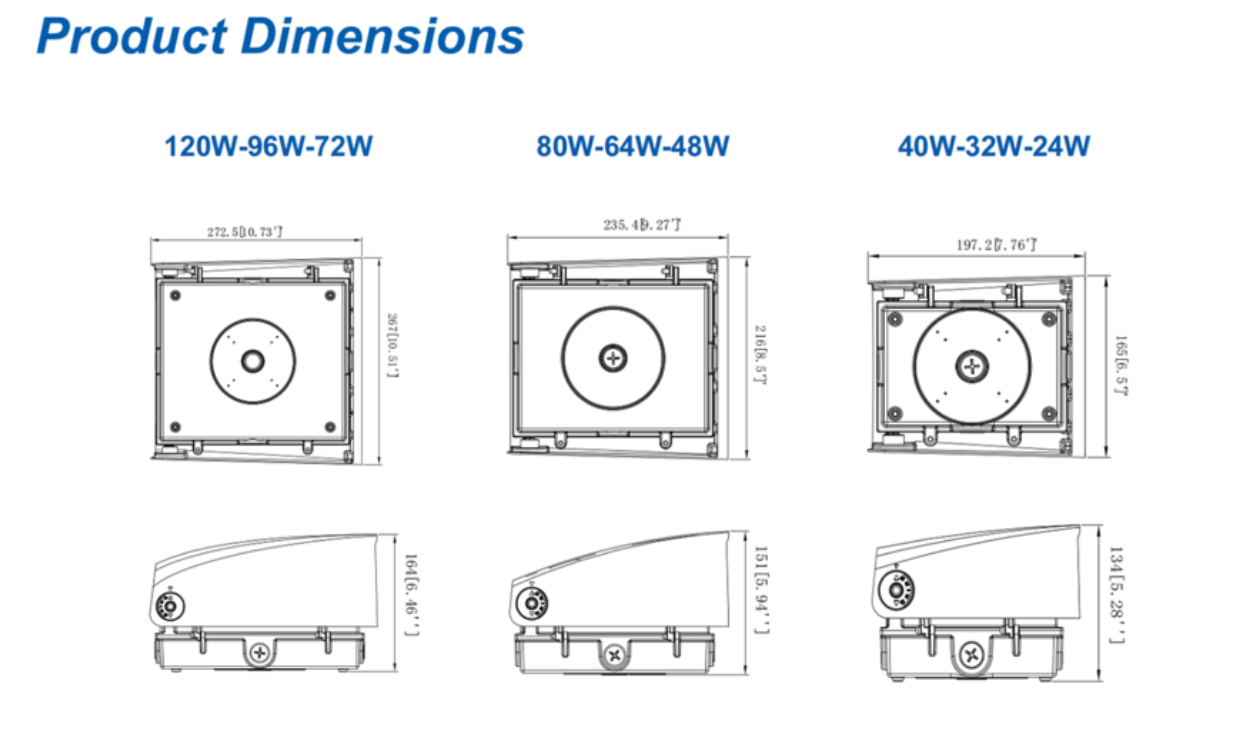 Adjustable LED Wallpack