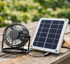 Solar-Powered USB Fan Kit