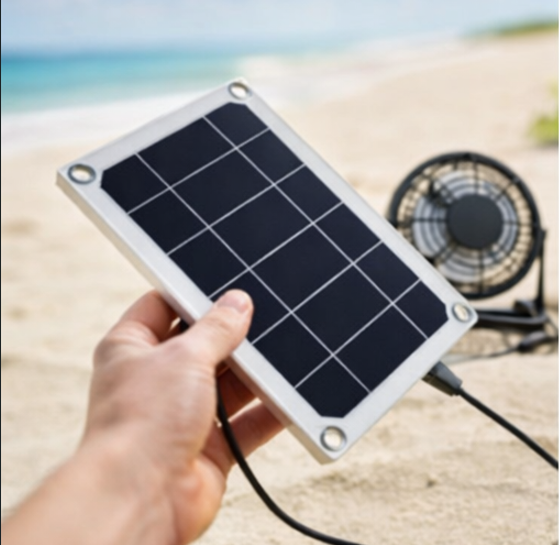 Solar-Powered USB Fan Kit