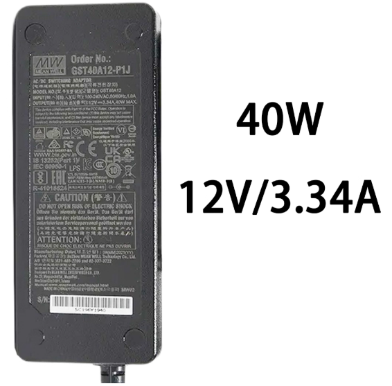 Mean Well GST40A12-P1J Adaptor 40W 12V