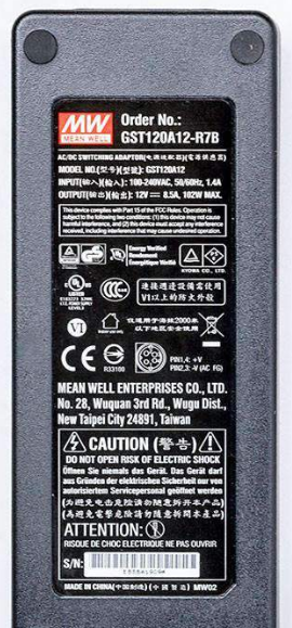 Mean Well GST120A12-R7B Adaptor 120W 12V