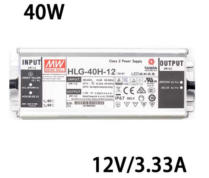 Mean Well HLG-40H-12 12V 40W