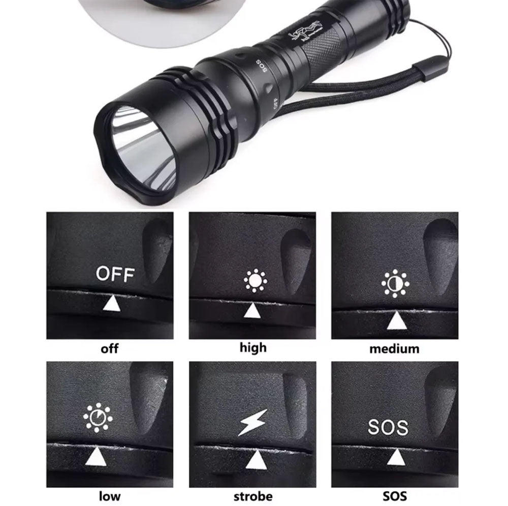 AquaSpin  – Rotary Switch Dive Flashlight