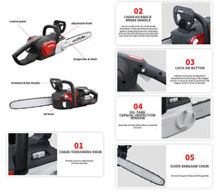 40V 16" Cordless Electric Chainsaw