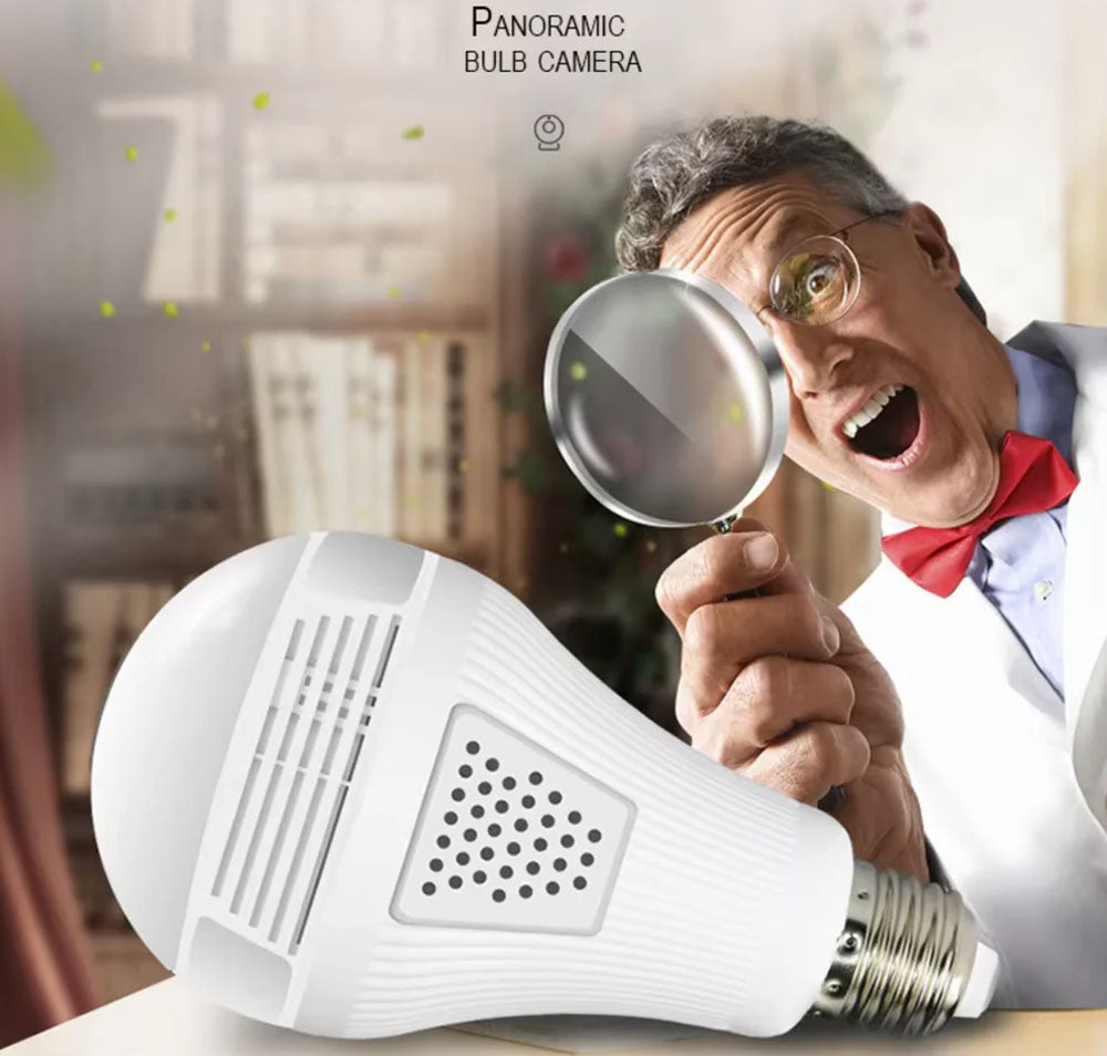 E27 360° Panoramic WiFi Bulb Camera