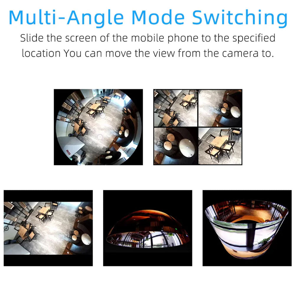 E27 360° Panoramic WiFi Bulb Camera