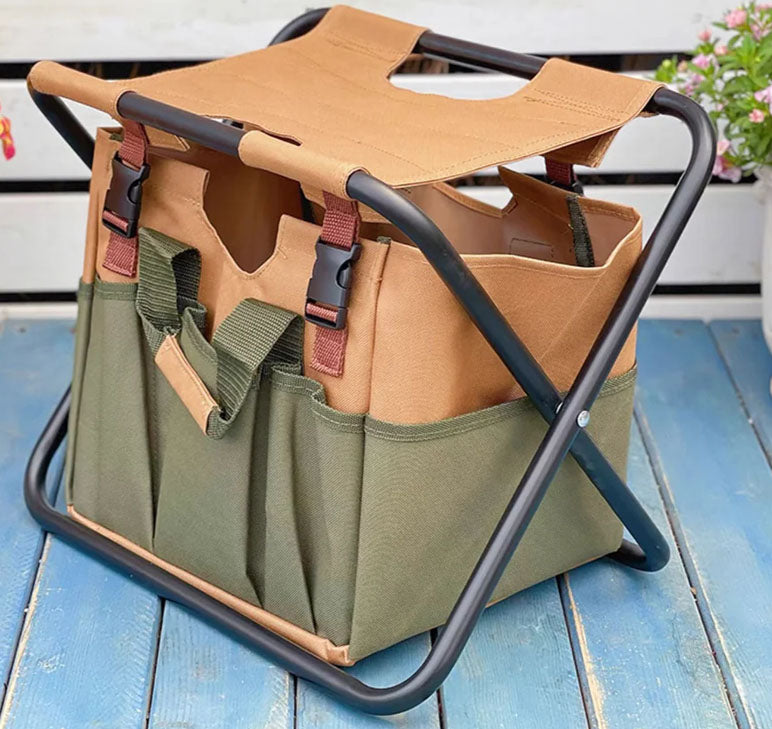 Foldable chair-backpack