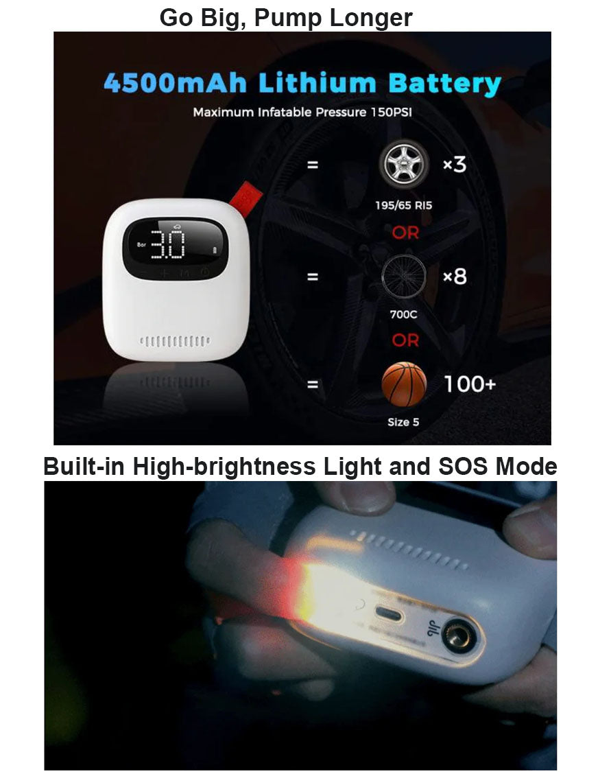 Funnetra Mini Inflator — Big Air, Tiny Pump