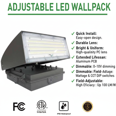 Adjustable LED Wallpack