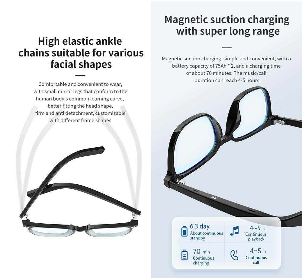 Bluetooth Earphone Glasses