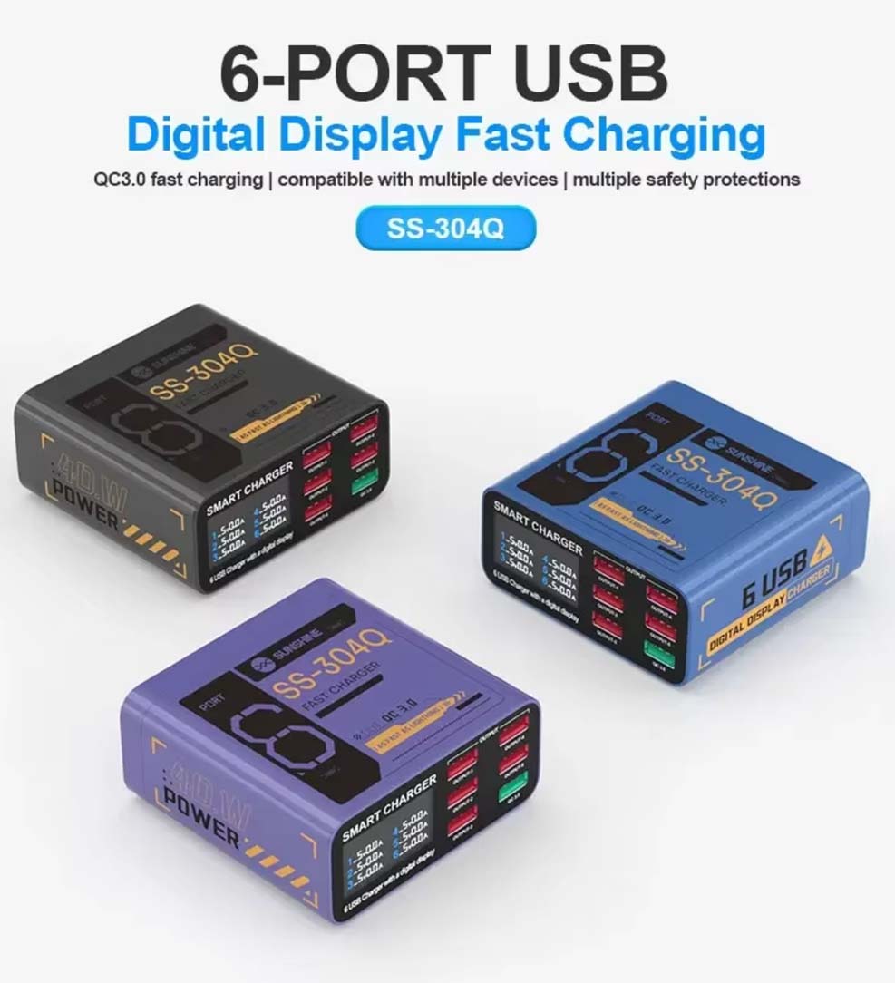 PowerHub: 6-port USB charger