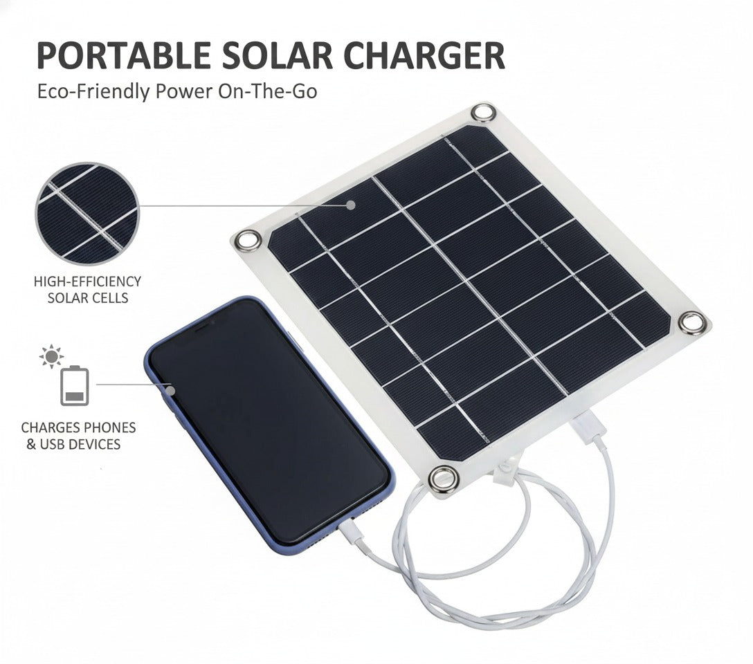 Portable Flexible 15W Solar Charger