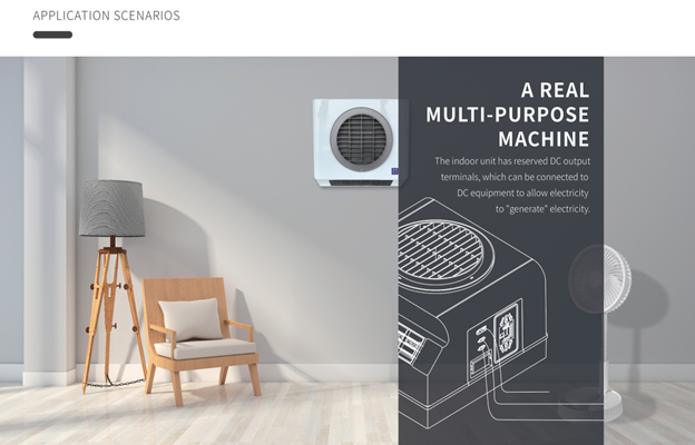 100% DC Solar-Powered Air Conditioner – High-Efficiency Inverter System