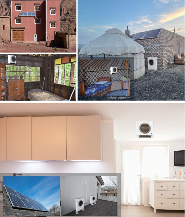 100% DC Solar-Powered Air Conditioner – High-Efficiency Inverter System