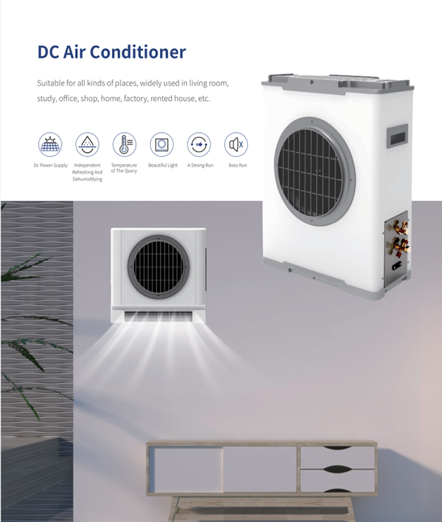 100% DC Solar-Powered Air Conditioner – High-Efficiency Inverter System
