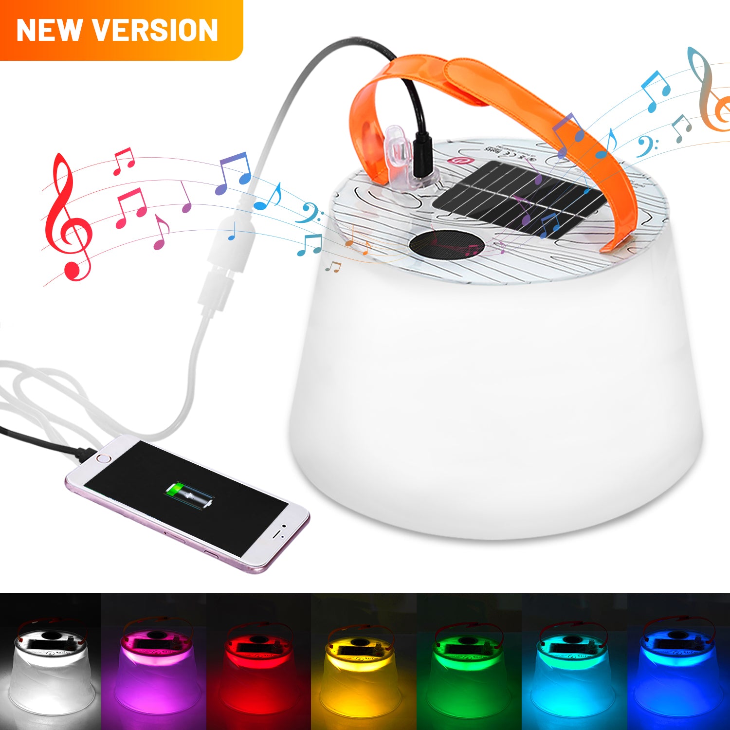 Ztarx Dual Bluetooth Speaker Inflatable Multifunctional Camping Light